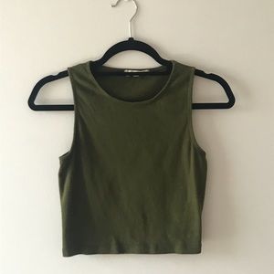 ⚡️Urban Outfitters Army Green Crop Top⚡️